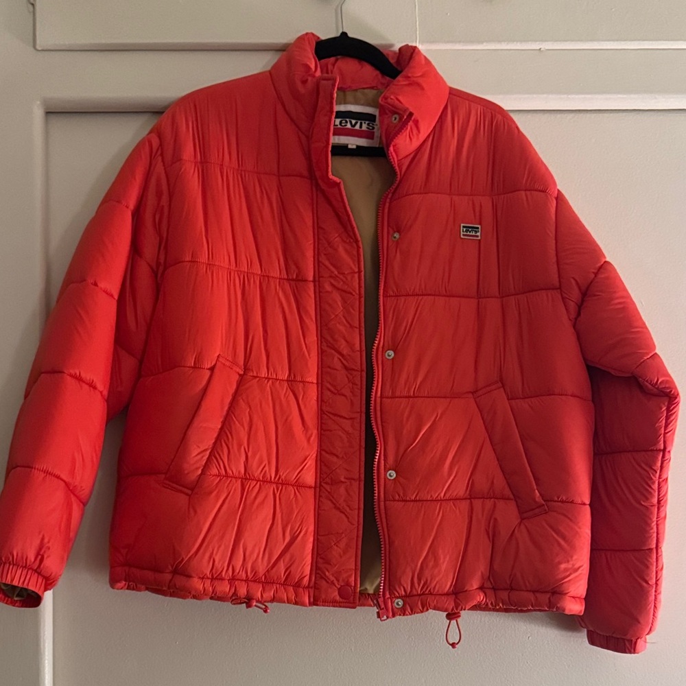 Levi's Vibrant Red Quilted Jacket
